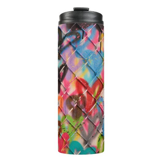 Abstracte Spray Paint Texture Background, street, Thermosbeker (Voorkant)