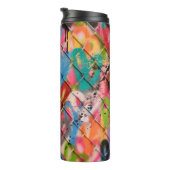 Abstracte Spray Paint Texture Background, street, Thermosbeker (Geroteerd rechts)