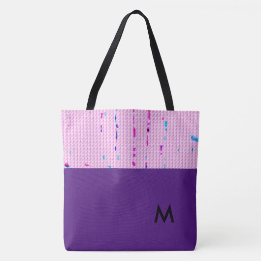 Abstracte sprinkles Canvas tas (Voorkant)