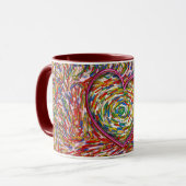 Abstracte Sprinkles Love Mok (Voorkant links)