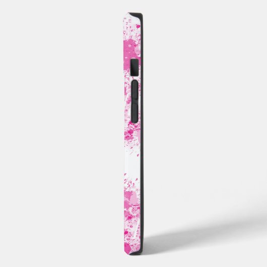 Abstracte spuit van roze verf Case-Mate iPhone case (Achterkant / Links)