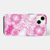 Abstracte spuit van roze verf iPhone hoesje (Achterkant horizontaal)