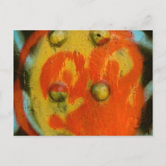 Abstracte spuitverf art. 01 briefkaart (Voorkant)