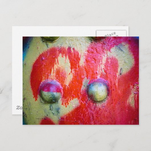 Abstracte spuitverf art. 02 briefkaart (Voorkant / Achterkant)