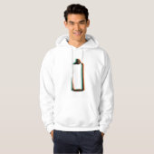 Abstracte spuitverf blikjes hoodie (Voorkant volledig)