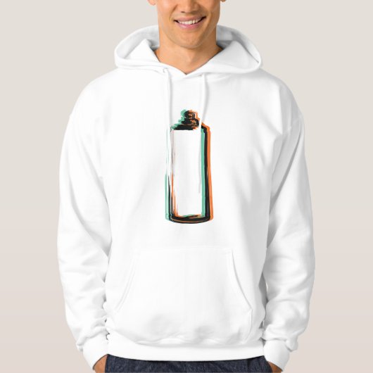 Abstracte spuitverf blikjes hoodie (Voorkant)