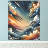 Abstracte spuitverf canvas afdruk (Insitu (Houten vloer))