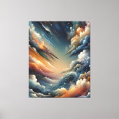 Abstracte spuitverf canvas afdruk (Voorkant)