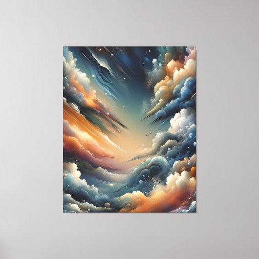 Abstracte spuitverf canvas afdruk (Voorkant)