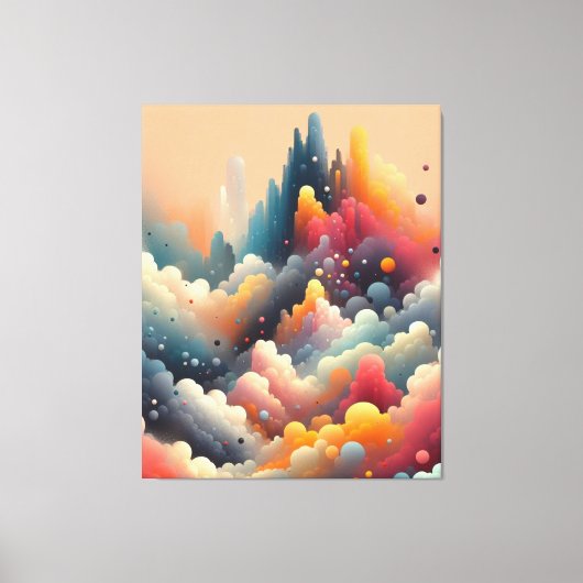 Abstracte spuitverf canvas afdruk (Voorkant)