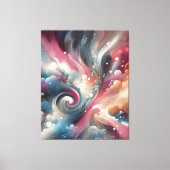 Abstracte spuitverf canvas afdruk (Voorkant)