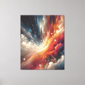 Abstracte spuitverf canvas afdruk (Voorkant)