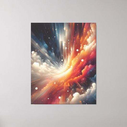 Abstracte spuitverf canvas afdruk (Voorkant)