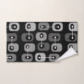 Abstracte Squishy Cubes Black Silver Bad Handdoek (Handdoek)