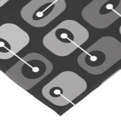 Abstracte Squishy Cubes Black Silver Korte Tafelloper (Hoek)