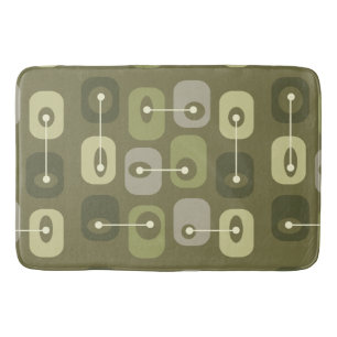 Abstracte Squishy Cubes Olive Green Badmat