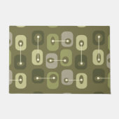 Abstracte Squishy Cubes Olive Green Deurmat (Voorkant)