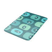 Abstracte Squishy Cubes Turquoise Badmat (Gekanteld)