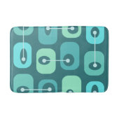 Abstracte Squishy Cubes Turquoise Badmat (Voorkant)