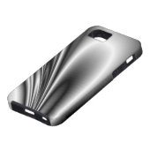 Abstracte staalgolven Metallic look Case-Mate iPhone Case (Onderkant)