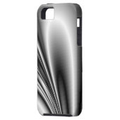 Abstracte staalgolven Metallic look Case-Mate iPhone Case (Achterkant Links)
