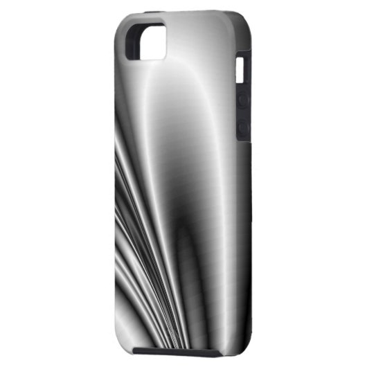 Abstracte staalgolven Metallic look Case-Mate iPhone Case (Achterkant Links)