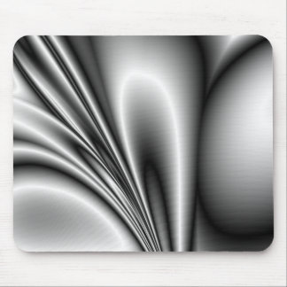 Abstracte staalgolven Metallic look Muismat