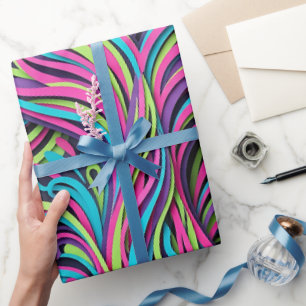 Abstracte Staart van een Walvis Fel Print Inpakpap Cadeaupapier