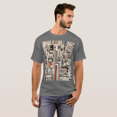 Abstracte Stad 4 T-shirt (Voorkant volledig)