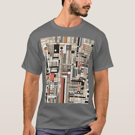 Abstracte Stad 4 T-shirt (Voorkant)