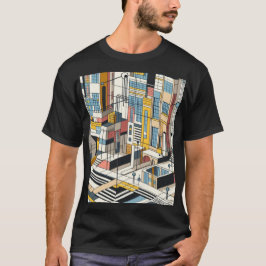 Abstracte Stad 5 T-shirt
