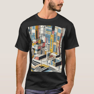 Abstracte Stad 5 T-shirt