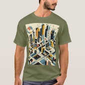 Abstracte Stad 6 T-shirt (Voorkant)