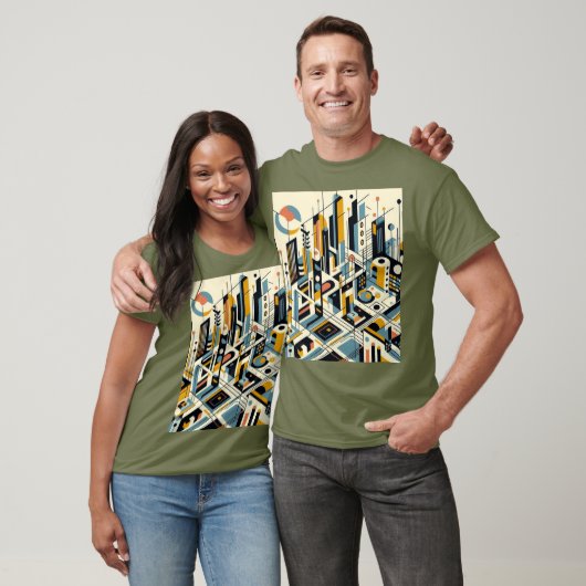 Abstracte Stad 6 T-shirt (Unisex)