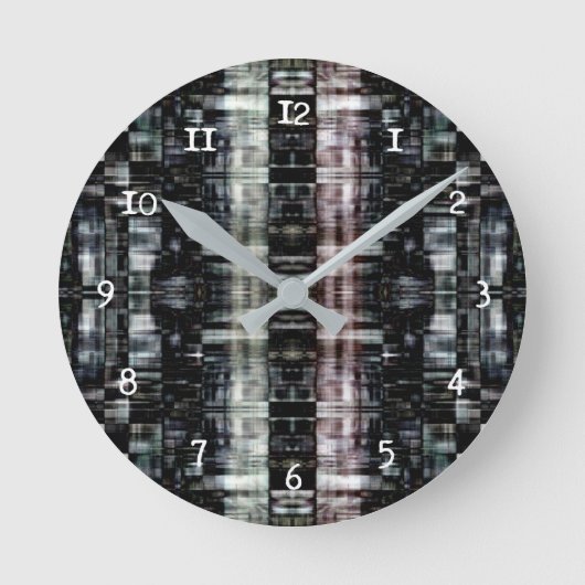 Abstracte stad bij nacht ronde klok (Voorkant)