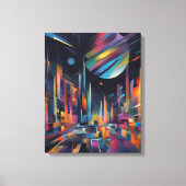 Abstracte Stad Canvas Afdruk (Voorkant)