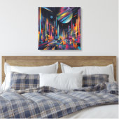 Abstracte Stad Canvas Afdruk (Insitu (Slaapkamer))