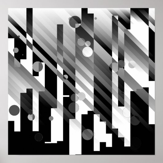 Abstracte stad poster (Voorkant)