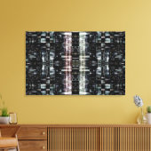 Abstracte stad 's nachts canvas afdruk (Insitu (Woonkamer))