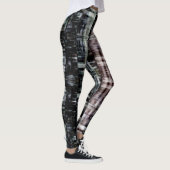 Abstracte stad 's nachts leggings (Rechts)