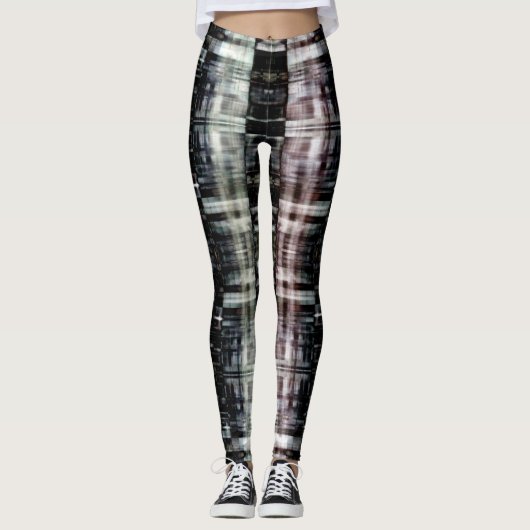 Abstracte stad 's nachts leggings (Voorkant)