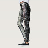 Abstracte stad 's nachts leggings (Links)