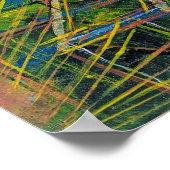 Abstracte stad scene poster (Hoek)