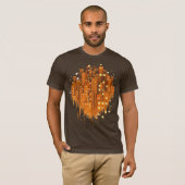 Abstracte stad t-shirt (Voorkant volledig)