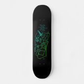 Abstracte stad Urban Graffiti Persoonlijk Skateboard (Voorkant)