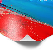 Abstracte stads pulskunst foto afdruk (Hoek)