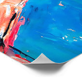 Abstracte stads pulskunst poster (Hoek)