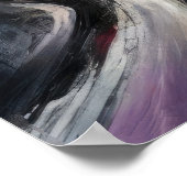 Abstracte Stadsbouw Hard Pastel Drawing IV Poster (Hoek)