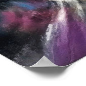 Abstracte Stadsbouw Hard Pastel Tekening III Poster (Hoek)