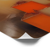 Abstracte stadsgezicht gebouwen Poster achtergrond (Hoek)